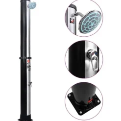 Soldusch med duschhuvud och kran 40 L - Soldusch - Utedusch - Home & Living Spa & Utomhusbad