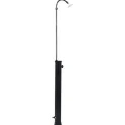 New Soldusch med solenergi - Praktisk utomhusdusch | Färg: Svart | Storlek: 215 cm | Kapacitet: 8 L Spa & Utomhusbad