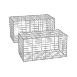 Online SONGMICS trådkorg 100 x 30 x 30 cm, 2-pack, silver Trädgårdskorgar