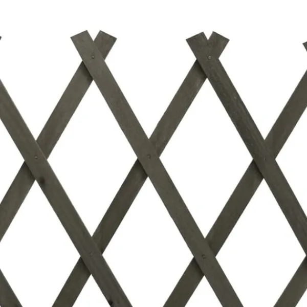 Discount Staket - Living Spaljéstaket grå 120x60 cm massivt granträ Valvbågar, Spaljéer, Bersåer & Pergolor