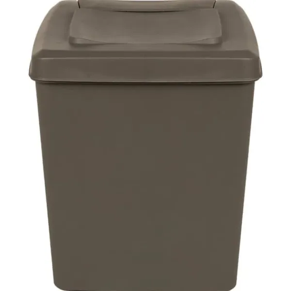 Stapelbara soptunnor 3-pack 75 L - Hygieniska avfallsbehållare | Färg: Grå | Storlek: 75 L