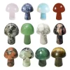 Discount 12st/set 20mm mini kvartssten svampstatyer, trädgårds-/gårdsdekorationshantverk Trädgårdsprydnader
