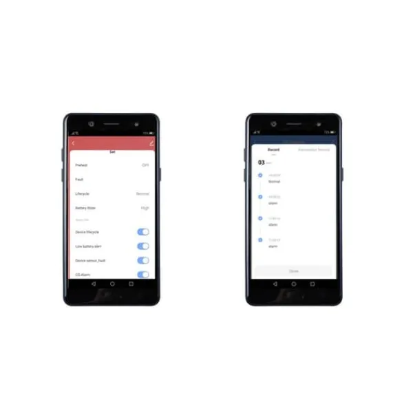 Online Sygonix Kolmonoxid-detektor Set inkl. 5 års batteri, Med app-styrning batteri Detektering Kolmonoxid Rök- & Koloxiddetektorer