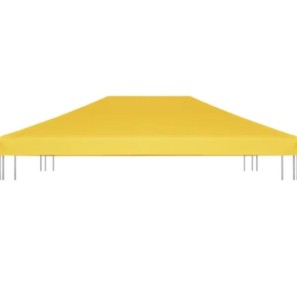 Tak till partytält & lusthus - Living Paviljongtak 270 g/m² 4x3 m gul