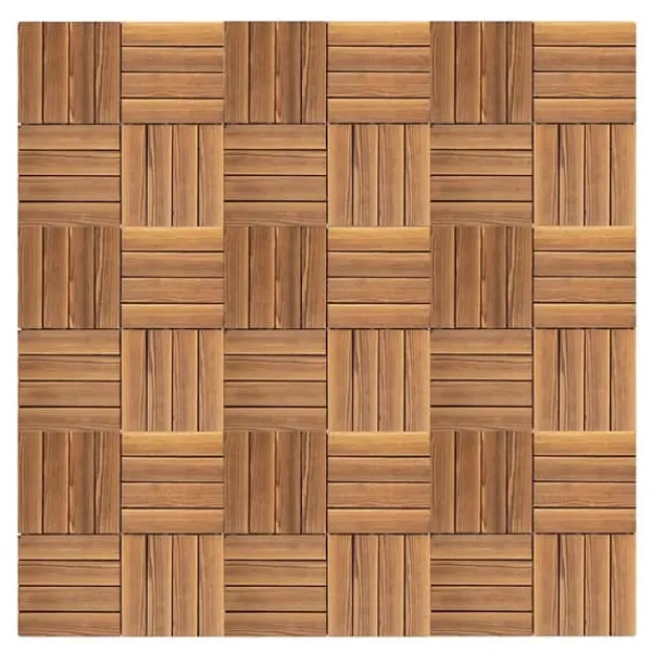 Terrassplattor, Sammanlänkande Design, Hållbart Material,Brun
