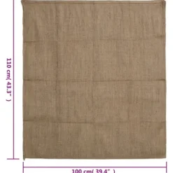 The Living Store Jutesäckar 5 st 100x110 cm 100% jute 340 gsm - Resväskor & väskor