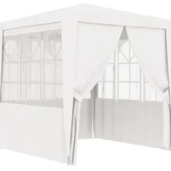 New The Living Store Professionellt partytält med väggar 2x2 m vit 90 g/m² - Partytält & paviljoner Tält & Lusthus