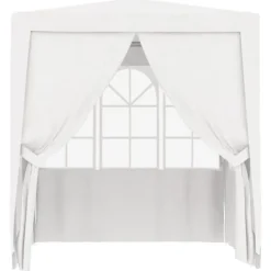 New The Living Store Professionellt partytält med väggar 2x2 m vit 90 g/m² - Partytält & paviljoner Tält & Lusthus