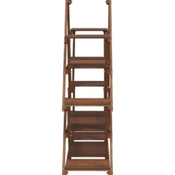 New The Living Store Växtställ 110x25x105 cm massivt granträ - Växtställ Växtställ