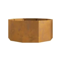 vidaXL Tålig stålkärl - - 120x120x50 cm - Rostig - Montering krävs - Väderbeständig stål