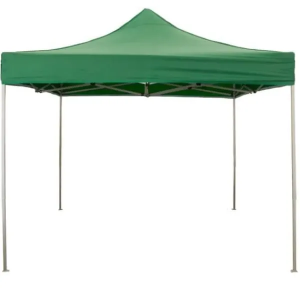 Tonnelle - 9007 - 3x3 m - Grön PVC-tyg - 100% vattentät - Fällbar
