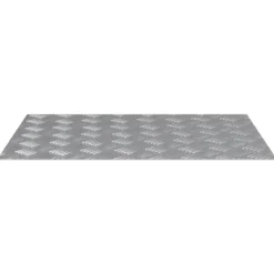 vidaXL Trappsteg Rektangulär 2 pcs Silver 70 x 50 cm Aluminium