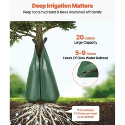 Clearance Trädbevattningspåse, 12-pack 75,7 L 5-9 timmars långsam frigivning, PVC Bevattning