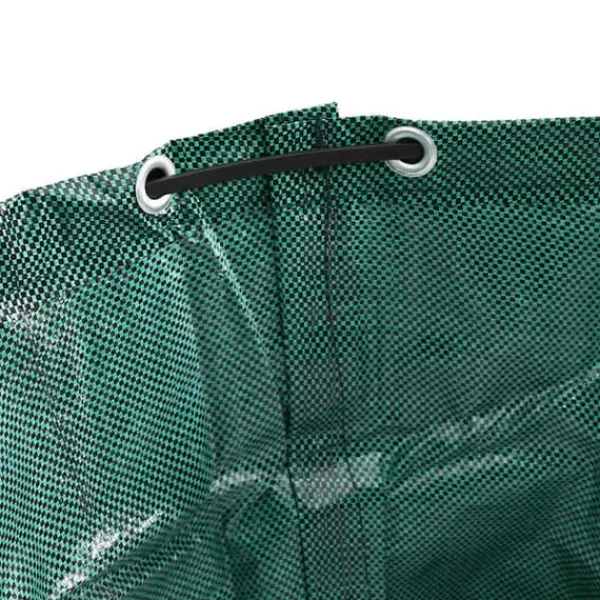 Discount Trädgårdsavfallskassar med handtag - Fällbara runda 4 st | Färg: Grön | Storlek: 500 L Trädgårdskorgar