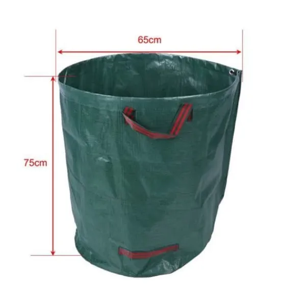 Trädgårdsavfallspåsar - 2st - Kapacitet 270L - Extrastark polypropylen - 50kg max