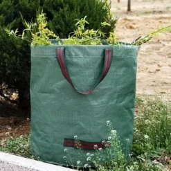 Online Trädgårdsavfallspåse - 272L - Solid PE - 3 stycken - Grön Trädgårdskorgar