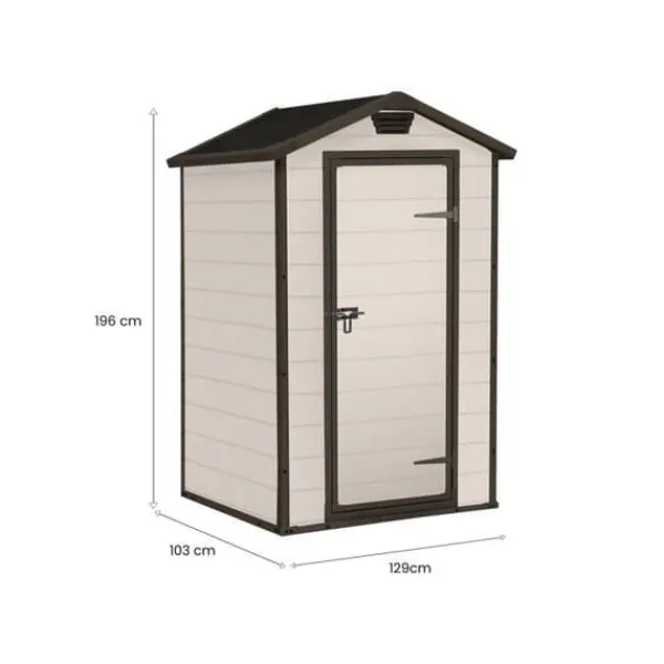 Best Trädgårdsbod - Keter - Herrgård - Armerad harts - 4x3m - Med fönster Skjul, Garage & Carports