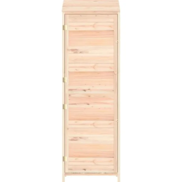 Outlet Trädgårdsbod 55x52x174,5 cm massivt granträ Skjul, Garage & Carports