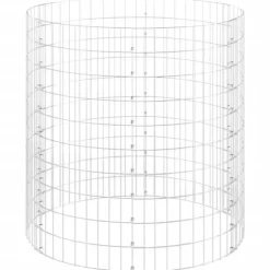 Outlet Trädgårdskompost i galvaniserat stål - Rostfri & väderbeständig | Ø100x100 cm Kompostering