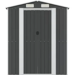 Hot Trädgårdsskjul antracit 192x772x223 cm galvaniserat stål Skjul, Garage & Carports