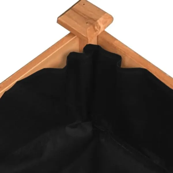 Best Upphöjd odlingslåda i massivt granträ med foder | Storlek: 240x60x25 cm | Färg: Brun Planteringsbänkar