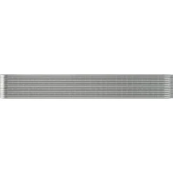 Upphöjd odlingslåda i pulverlackerat stål - Robust och väderbeständig | Färg: Silver | Storlek: 512x80x68 cm
