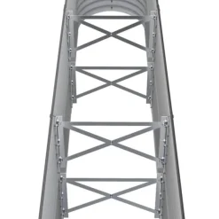 Discount Upphöjd odlingslåda i pulverlackerat stål - Trädgårdsbänk | Färg: Antracit | Storlek: 152x40x68 cm Planteringsbänkar