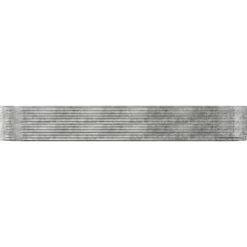 Sale Upphöjd odlingslåda i pulverlackerat stål | Färg: Silver | Storlek: 447x140x68 cm Planteringsbänkar
