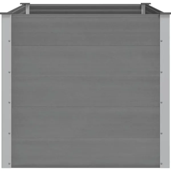 Outlet Upphöjd odlingslåda i WPC - Hållbar och modern design | Färg: Grå | Storlek: 150x100x91 cm Planteringsbänkar