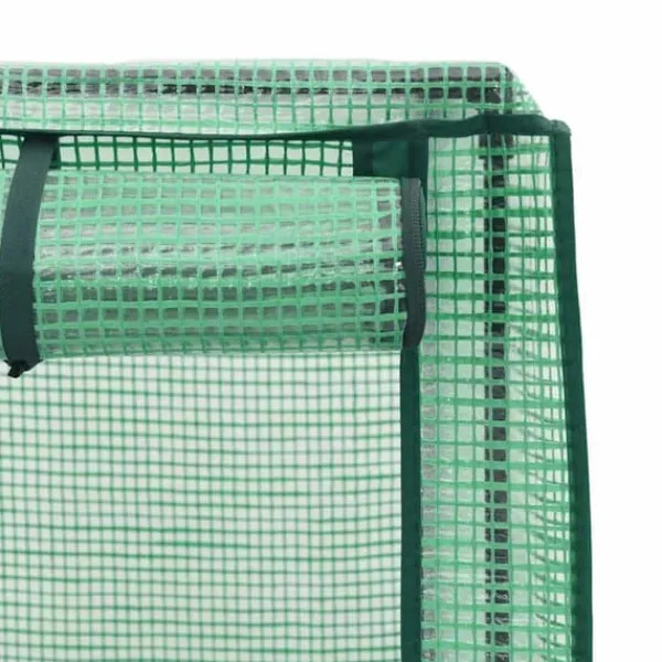 Discount Upphöjd odlingslåda med växthusöverdrag i rottinglook | Storlek: 80x40x140 cm Växthus