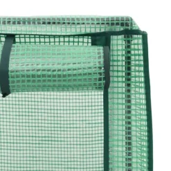 Upphöjd odlingslåda med växthusöverdrag i rottinglook | Storlek: 160x40x153 cm