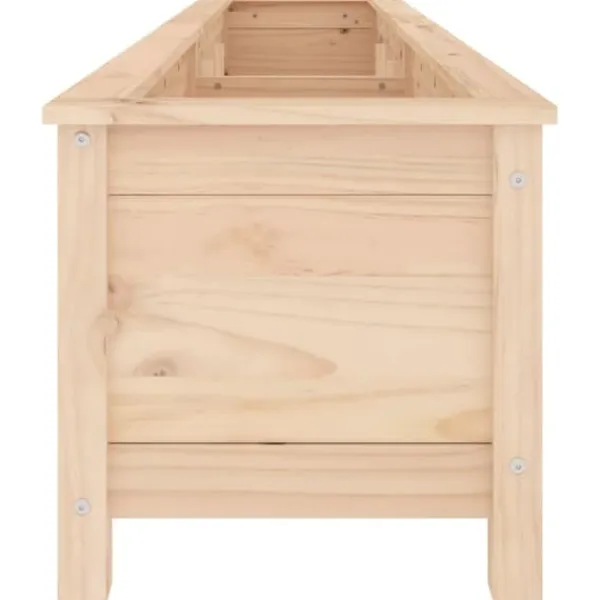 Upphöjd odlingslåda på ben i massiv furu | Storlek: 199,5x40x39 cm