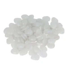 New Utomhus självlysande stenar Färgglada fluorescerande självlysande småsten för mörk trädgård Gårdväg Trädgårdsleder 200 / väska Vit Trädgårdsstenar & Klivstenar