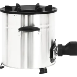 Vedeldad spis med USB-fläkt 35,5x26x28 cm rostfritt stål - Vedeldad Spis - Vedeldade Spisar - Home & Living
