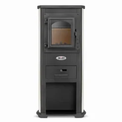 Clearance Vedspis - antracit & beige - 8,5 kW Vedeldade Kaminer