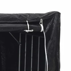Sale Vedställ med regnskydd - Hållbar vedförvaring | Färg: Galvaniserat stål | Storlek: 100,5x40,5x110,5 cm Tillbehör Till Vedeldade Kaminer & Öppna Spisar
