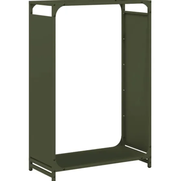vidaXL Vedställ olivgrön 60x28x90 cm kallvalsat stål