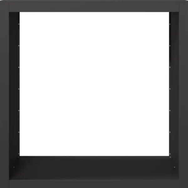 vidaXL Vedställ svart 100x40x100 cm stål