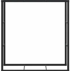 vidaXL Vedställ svart 110x30x116 cm stål