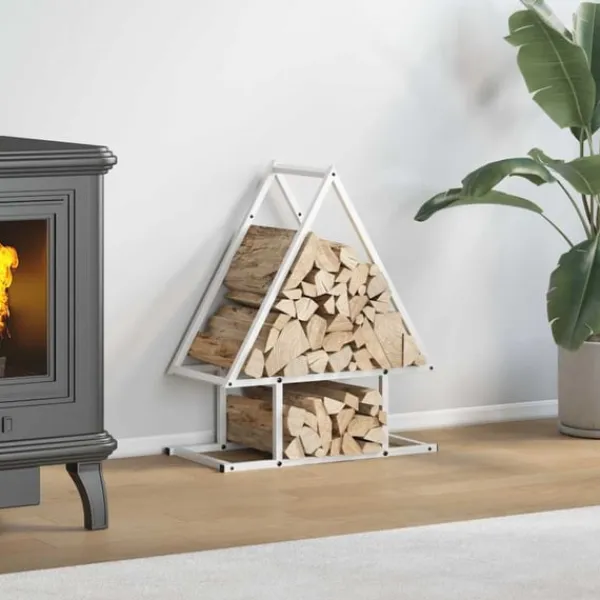 vidaXL Vedställ vit 50x25x60 cm kallvalsat stål