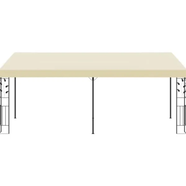 Outlet Väggmonterad paviljong 6x3x2,5 m gräddvit - Solskydd - Sol Skydd - Home & Living Tält & Lusthus