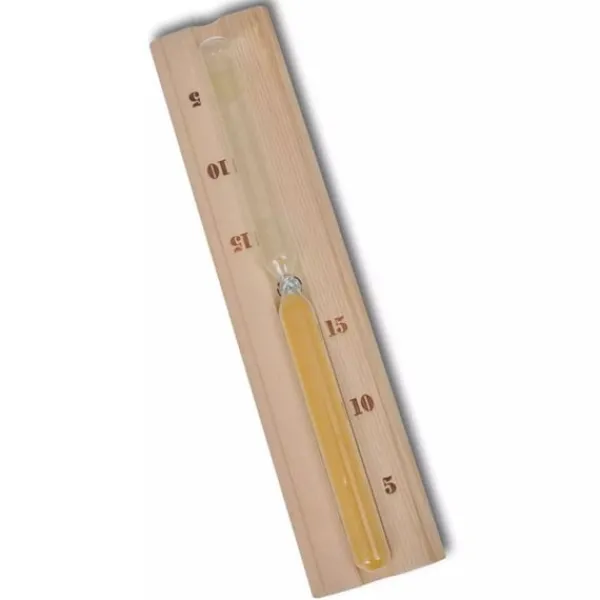 New Bastutillbehör 5 delar hink sked timglas termo/hygrometer Bastu
