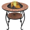 Discount Eldfat med mosaikbord terrakotta 68 cm keramik - Öppna spisar Öppna Spisar