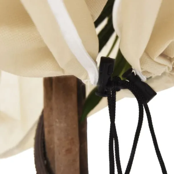 New Fiberdukar med blixtlås 4 st 70 g/m² 1x1,55 m - Tillbehör för trädgårdsskötsel Markduk & Fiberduk