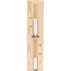 Clearance 2-i-1 Bastutermometer & hygrometer sandur set massiv furu - Bastutillbehör Bastu