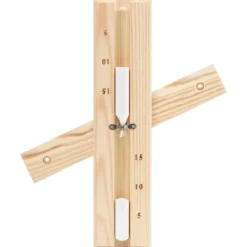 Clearance 2-i-1 Bastutermometer & hygrometer sandur set massiv furu - Bastutillbehör Bastu