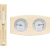 New 2-i-1 Bastutermometer & hygrometer sandur set massiv furu - Bastutillbehör Bastu