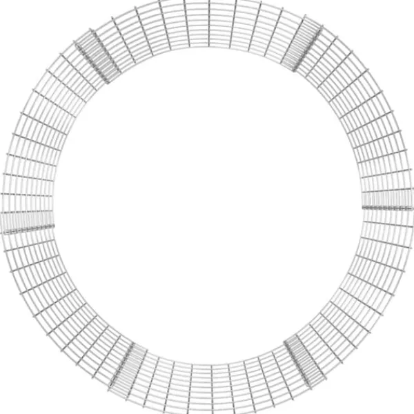 vidaXL Kompost Ø100x100 cm galvaniserat stål - Komposterare