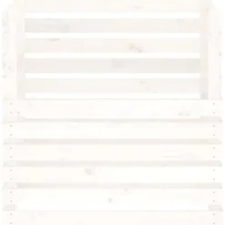vidaXL Kompostlåda vit 80x80x78 cm massiv furu - Komposterare