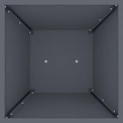 vidaXL Konformad växtställ Vit Plast Stor Dekorativa inläggningar